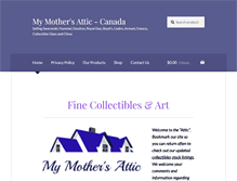 Tablet Screenshot of mymothersattic.ca